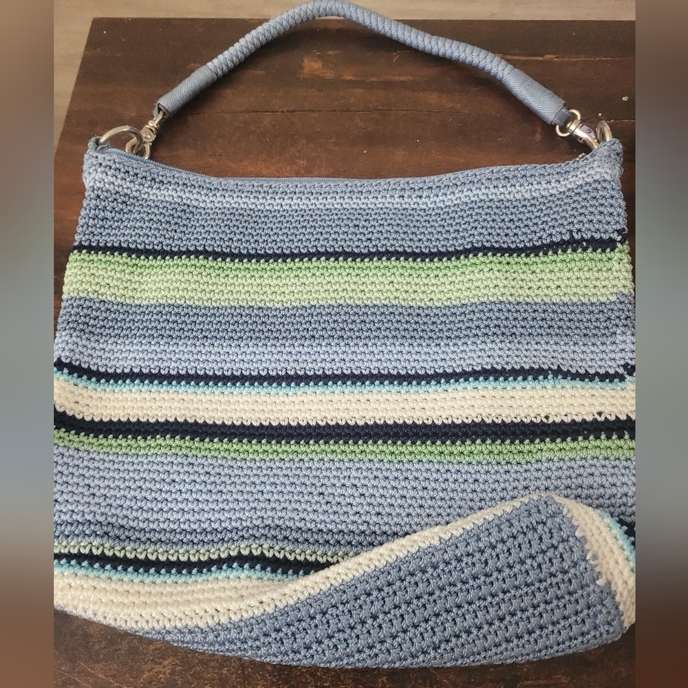 Lina Colorful Crochet Tote Purse EUC